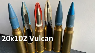 20mm APDS. Бронебои из "20MM VS TITANIUM"/20x102 mm Vulcan (armor piercing discarding sabot)