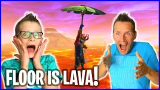 FLOOR IS LAVA CHALLENGE WITH RONALD!