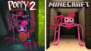 Mommy Long Legs - All scenes | Poppy Playtime 2 VS MINECRAFT