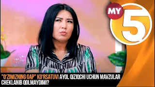 "O‘zimizning gap" ko‘rsatuvi | Ayol qiziqchi uchun mavzular cheklanib qolmaydimi?