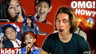 PHILIPPINE KIDS NAILING ENGLISH SONGS | Singer Reaction!