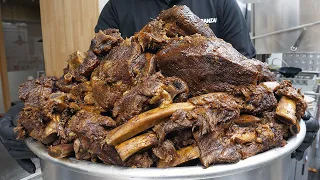 amazing chinese style giant beef noodles in korea