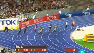 Usain Bolt Récord del Mundo de 200 metros planos Berlín 2009