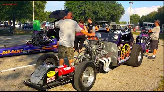Loud Supercharged Engines Music to The Ears Drag Racing Vintage Dragsters Central Illinois Dragway