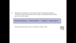 inför nationella provet i Kemi åk 9 syror och försurning