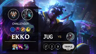 Ekko Jungle vs Kayn - EUW Challenger Patch 11.5