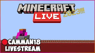 Reacting to the 2023 Minecraft LIVE! camman18 Full Twitch VOD