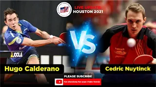 Highlight: Hugo Calderano VS Cedric Nuytinck  | World Table Tennis  Championship | Houston 2021