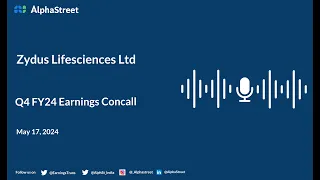 Zydus Lifesciences Ltd Q4 FY2023-24 Earnings Conference Call