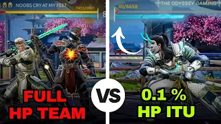 0.1HP itu vs Full health Marcus and legion king 😨 OP *COMEBACK* with itu || Shadow Fight 4 Arena