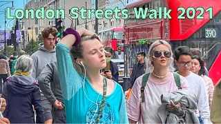 London West End Street Walk Tour|Autumn Walk In Central| London Walk 2021-4k HDR