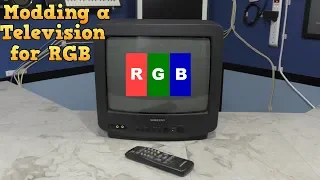 Modding a consumer TV to use RGB input