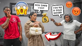 MY MOM CALLED MY GIRLFRIEND A GOLD DIGGER TO HER FACE! *INTENSE*