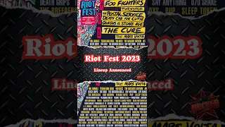 Riot Fest 2023 Lineup #Shorts