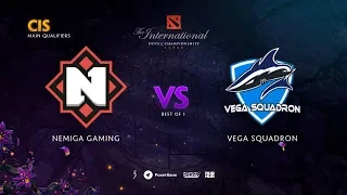 Nemiga Gaming vs Vega Squadron, TI9 Qualifiers CIS, bo1 [Maelstorm & Smile]