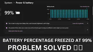 how to fix battery stuck at 99 percentage while charging | laptop battery stuck at certain %