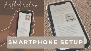 Ästhetisches Smartphone Setup für ORDNUNG & MOTIVATION | deutsch | iOS 14 Funktionen iPhone