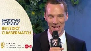 Benedict Cumberbatch Reacts Backstage About His BAFTA Win | BAFTA TV Awards 2019