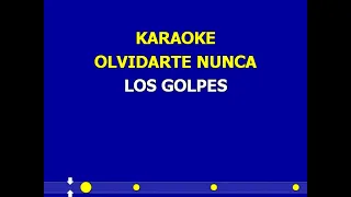 karaoke olvidarte nunca los golpes creado por Aristeo