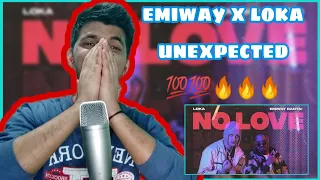 EMIWAY X LOKA - NO LOVE (PROD. AAKASH) (OFFICIAL MUSIC VIDEO) | REACTION | THIS IS VIBE!!