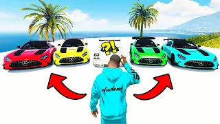 FRANKLIN STEALS RARE BILLIONAIRE'S MERCEDES SUPERCARS IN GTA 5 WITH CHOP & BOB! (GTA V #35)