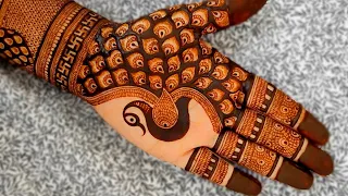 Royal peacocks mehndi mehndi design | Full hand bridal mehndi design | New front hand design | Henna