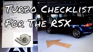 02 RSX Turbo Build Checklist