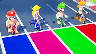 【スーパーマリオパーティ】ミニゲームマリオVsピーチVsルイージVsデイジー(CPU最強 たつじん)