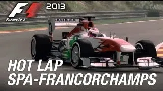 F1 2013 - PS3/X360/PC - Spa-Francorchamps Hot Lap (Gameplay Spanish)