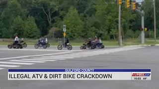 Guilford County authorities cracking down on illegal ATV, dirt bike activity