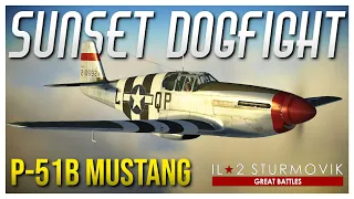 Sunset Dogfight - Normandy '44 | P-51B Mustang | Il-2 Great Battles in VR