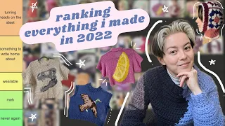 ranking everything I knit + crocheted in 2022 | Made in the Moment