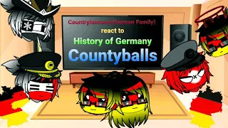 Countryhumans(German Family) react to History of Germany Countryballs by Bulgarian Countryball