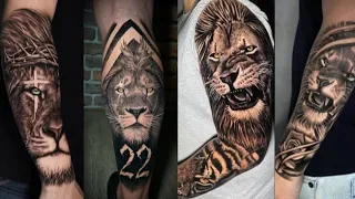 Melhores tattoo leão masculina.