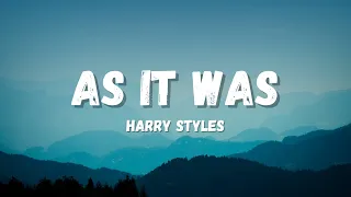 As It Was (Lyrics) - Harry Styles