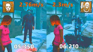 Myers Vs Ghost Face Stalking Speed Comparison