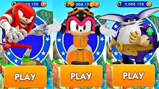 Sonic Dash New Character Knuckles vs Big vs Charmy - Android