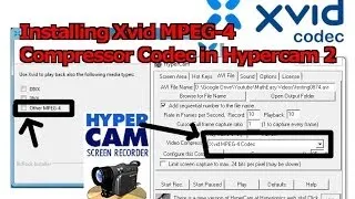 Install Xvid MPEG-4 Video Compressor Codec in Hypercam 2