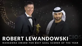 Robert Lewandowski awarded Maradona Award "Best Goal Scorer of the Year" 2021