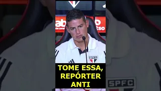 Melhor resposta na apresentação de James Rodriguez #spfc #saopaulofc #jamesrodriguez #futebol