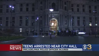 Officer injured after juveniles cause chaos in Center City, police say