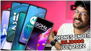 Top 5 Best Smartphones Under ₹10000 Budget💥 - July 2022 - Best Smartphones from 8000 - 10000