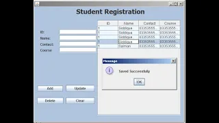 How to ADD , UPDATE , DELETE Data in JTable in JAVA Using Eclipse.