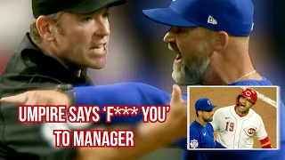 Manager tells the umpire to pay attention, a breakdown