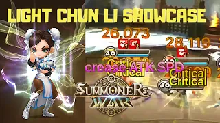 INSANE 300 SPD LIGHT CHUN-LI Damage Test and Rune Showcase - Summoners War