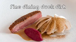 Fine dining duck dish