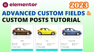 How to Use Elementor Advanced Custom Fields and Custom Post Types Tutorial 2024