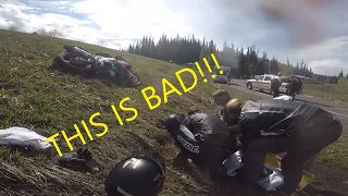 High Speed Motorcycle Crash (RSV4)