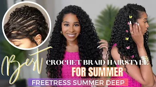 FREETRESS SUMMER DEEP CROCHET BRAID HAIRSTYLE