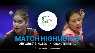 Elena Zaharia vs Chen Yi | U19 Girls' Singles QF | ITTF World Youth Championships 2022